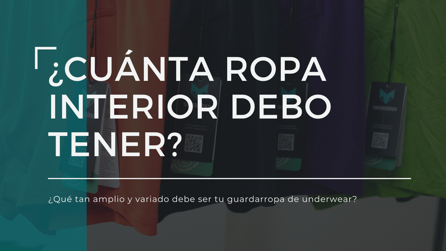 ¿Cuánta ropa interior debo tener?