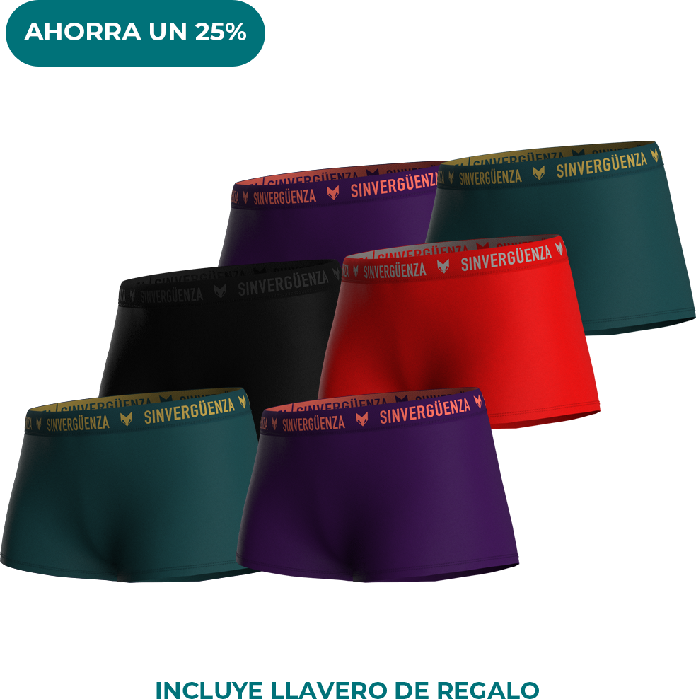6-Pack Bóxer Mujer