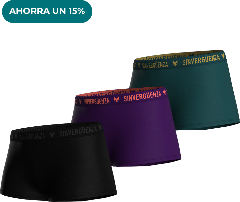 3-Pack Bóxer Mujer