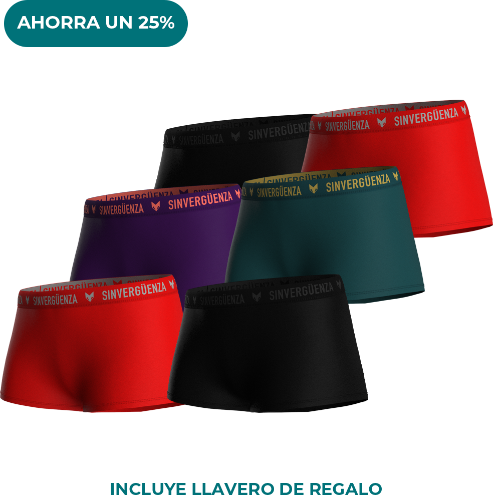 6-Pack Bóxer Mujer