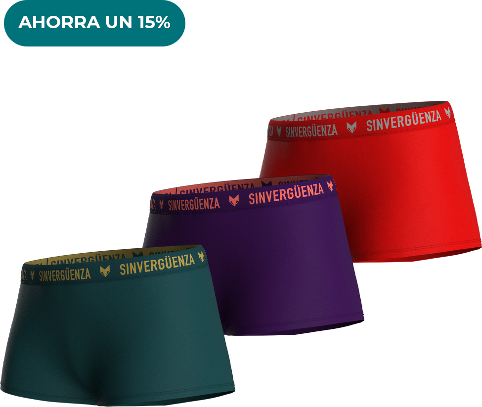 3-Pack Bóxer Mujer
