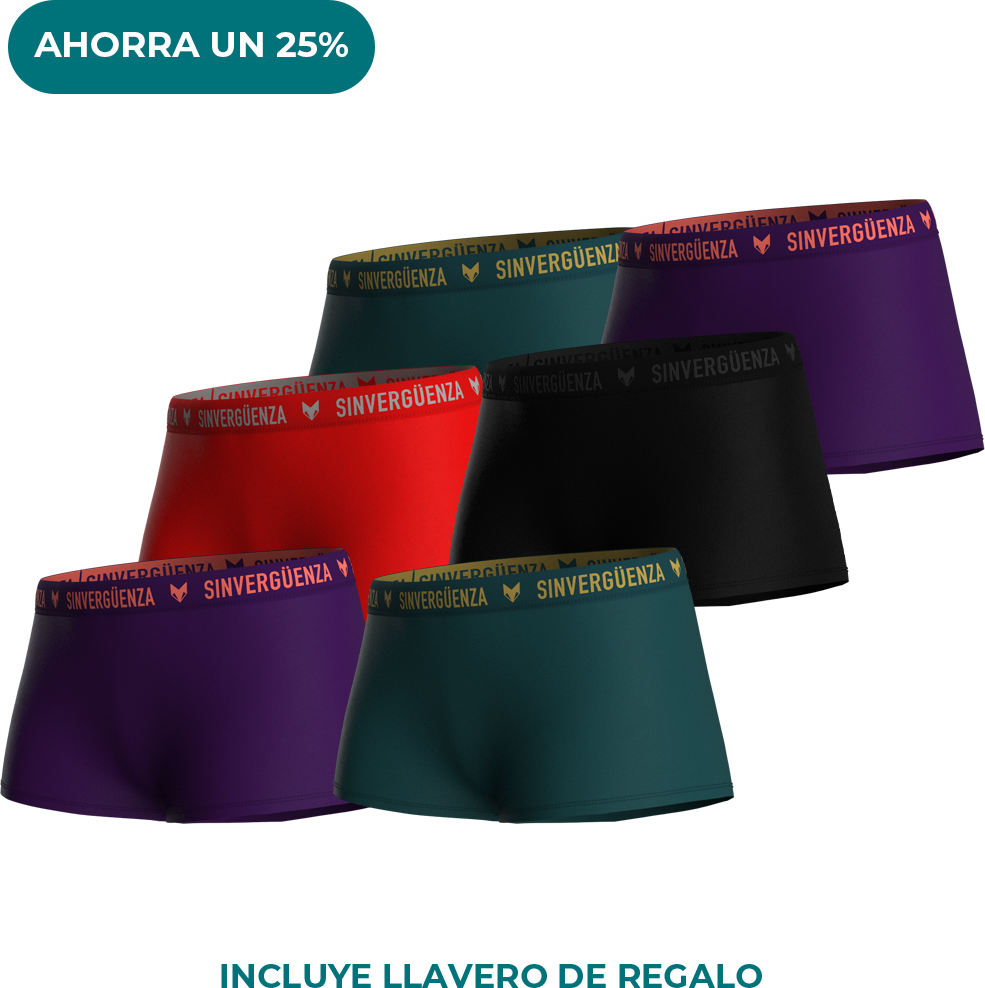 6-Pack Bóxer Mujer