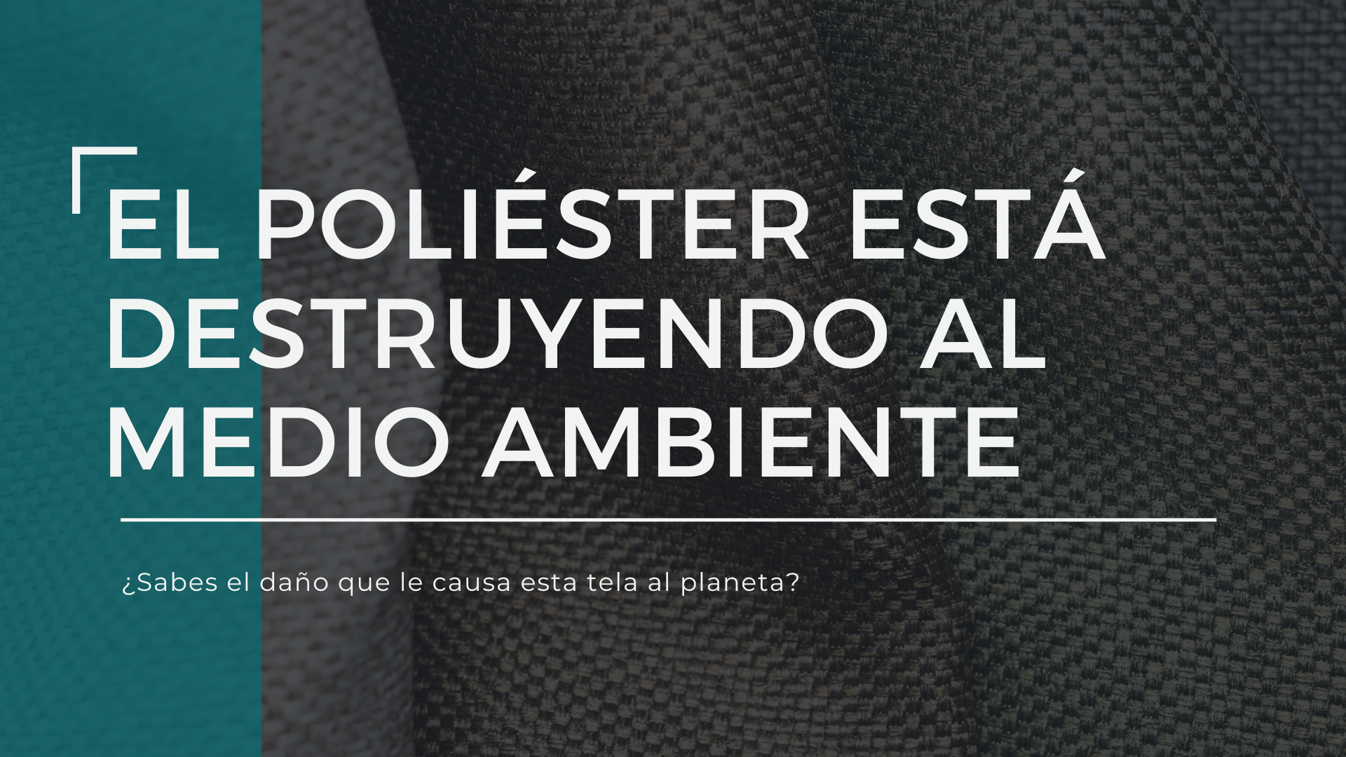 El poliéster destruye al medio ambiente