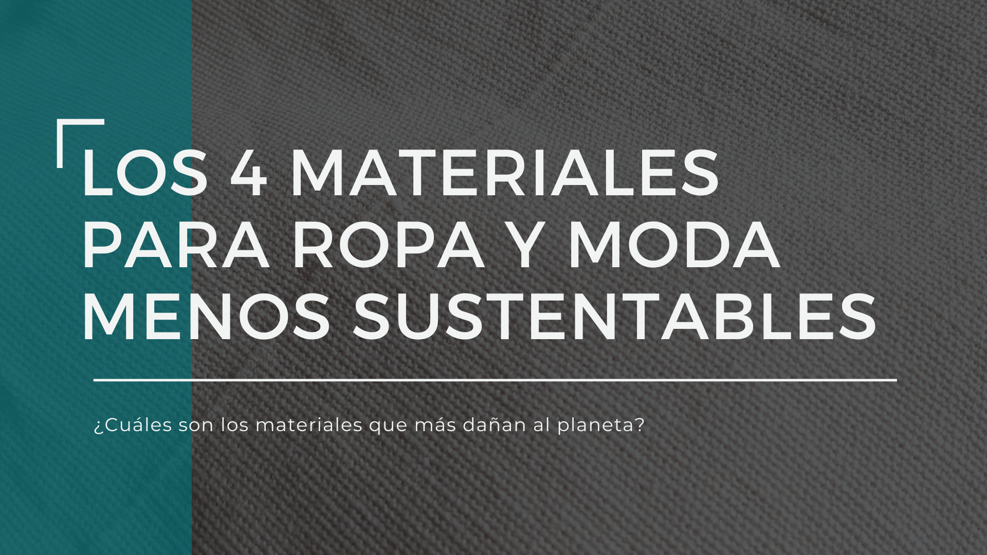 Los 4 materiales para ropa menos sustentables