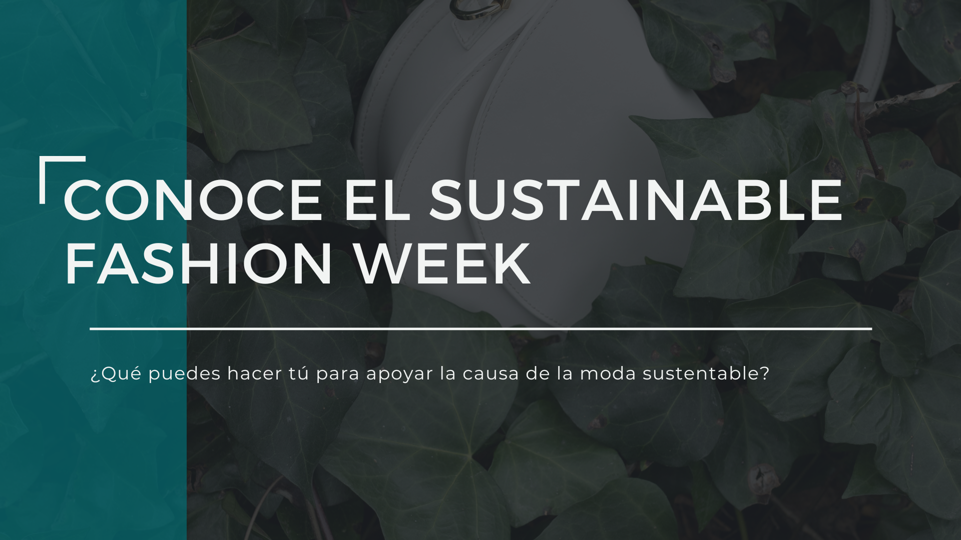 Conoce el Sustainable Fashion Week