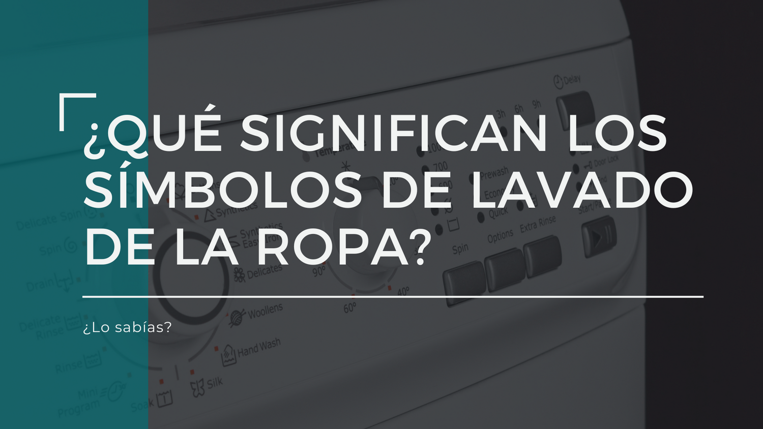 ¿Qué significan los símbolos de lavado de la ropa?